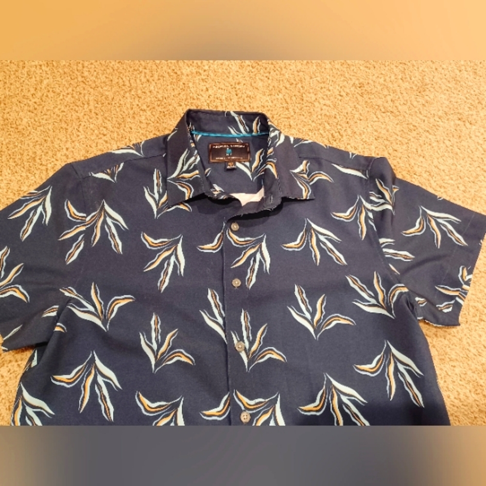 Mens Nickel & Iron Lightweight Short Sleeved Button Down Shirt Size S